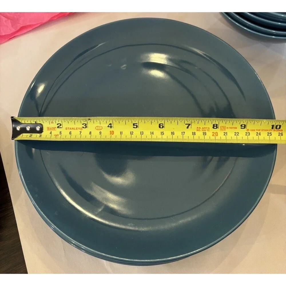 IKEA Fargrik Dark Turquoise 10866 Set Of 4 Dinner Plates 4 Salad Plates 4 Bowls